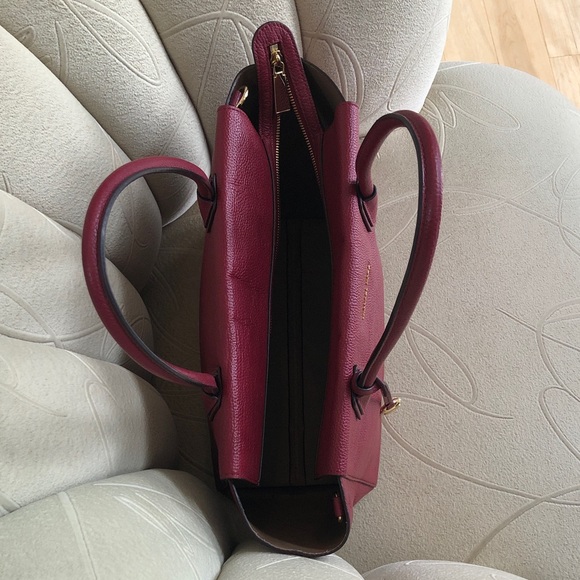 Michael Kors Burgundy Red Saffiano Leather Tote - Picture 8 of 11